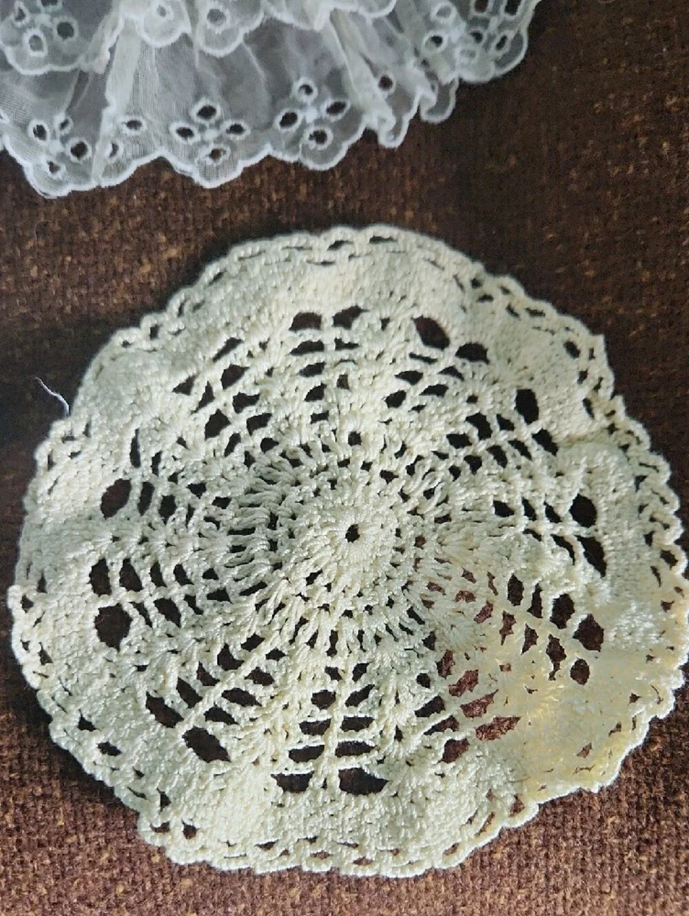 Vintage White Lace & Crochet Doily Set - 6 Pieces